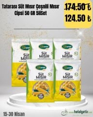 Tatarası Süt Mısır Çeşnili Mısır Cipsi 50 GR  5liSet