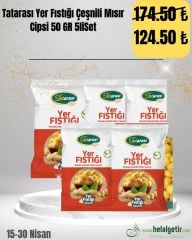 Tatarası Yer Fıstığı Çeşnili Mısır Cipsi 50 GR 5liSet