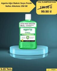 Agarta Ağız Bakım Suyu Ferah Nefes Alkolsüz 250 Ml