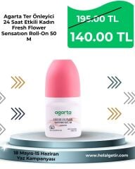 Agarta Ter Önleyici 24 Saat Etkili Kadın Fresh Flower Sensatıon Roll-On 50 Ml