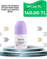 Agarta Ter Önleyici 24 Saat Etkili Kadın Fresh Lycıa Roll-On 50 Ml
