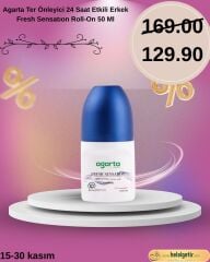 Agarta Ter Önleyici 24 Saat Etkili Erkek Fresh Sensatıon Roll-On 50 Ml