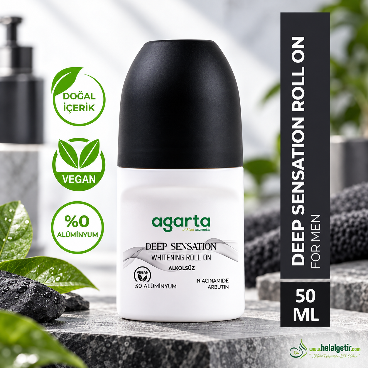 Agarta Ter Önleyici 24 Saat Etkili Erkek Patchoulı Deep Sensatıon Roll-On 50 Ml
