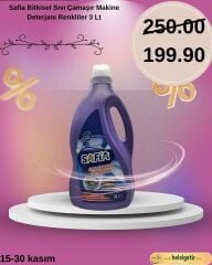 Safia Bitkisel Sıvı Çamaşır Makine Deterjanı Renkliler 3 Lt