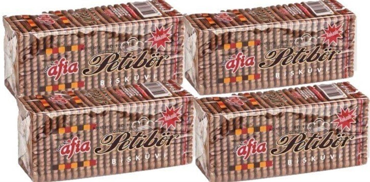 Afia Kakaolu Petibör Bisküvi 180gr- 4'lü Set