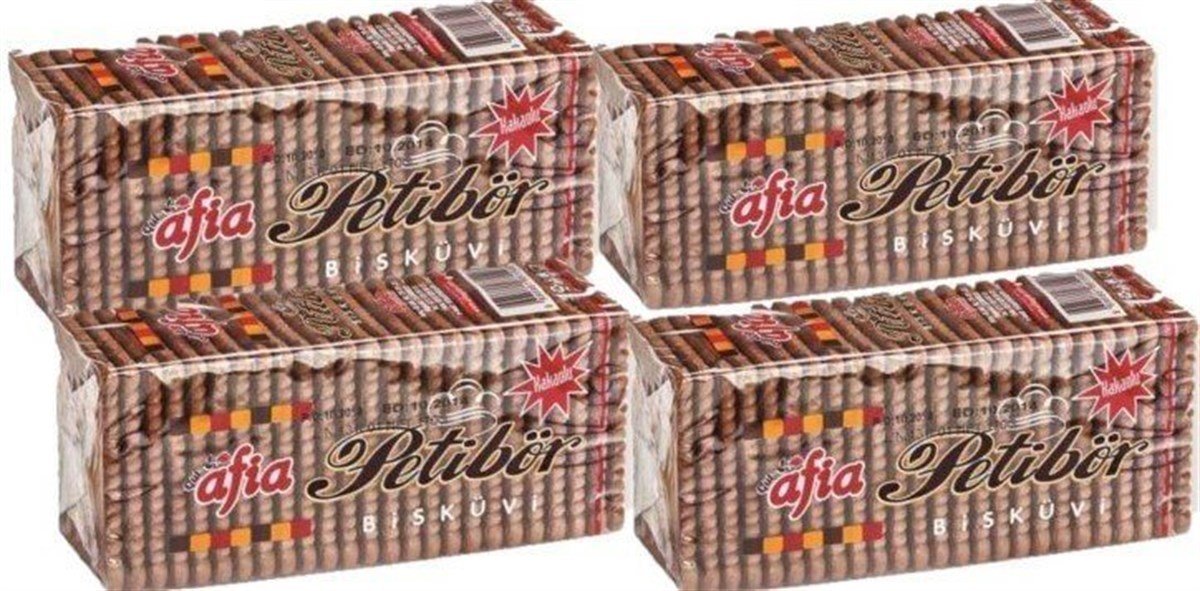 Afia Kakaolu Petibör Bisküvi 180gr- 4'lü Set