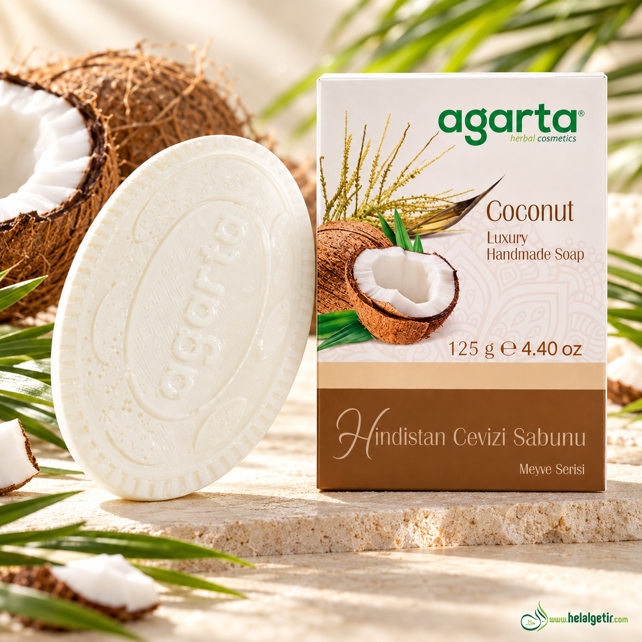 Agarta Doğal Hindistan Cevizi Sabunu 125 g