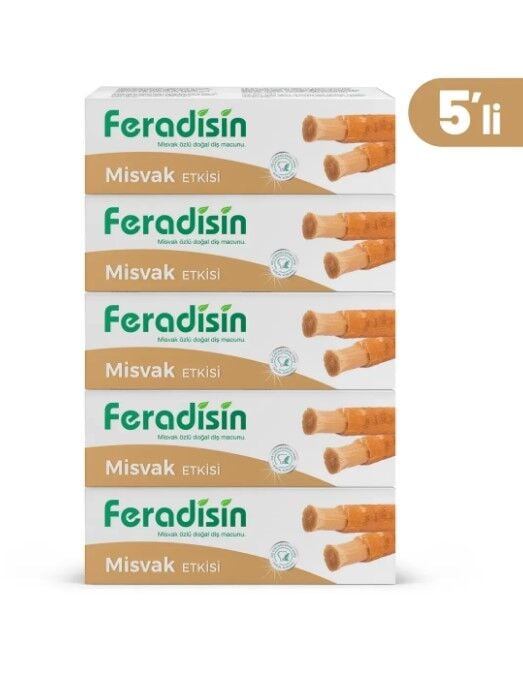 Feradisin Diş Macunu Misvak Özlü 5 li Set