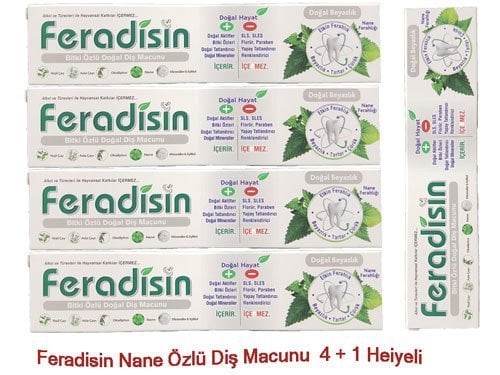 Feradisin Diş Macunu Nane Özlü 5 li Set