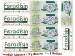 Feradisin Diş Macunu Aloe Vera Özlü 5 li Set