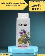 Safia Zayıf Ve Kırık Saçlar İçin Şampuan 650 ML