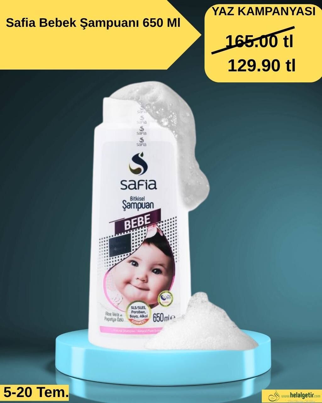 Safia Bebek Şampuan 650ML