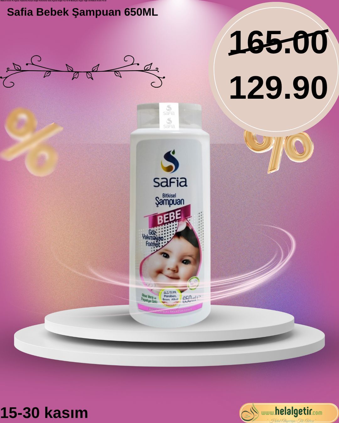 Safia Bebek Şampuan 650ML