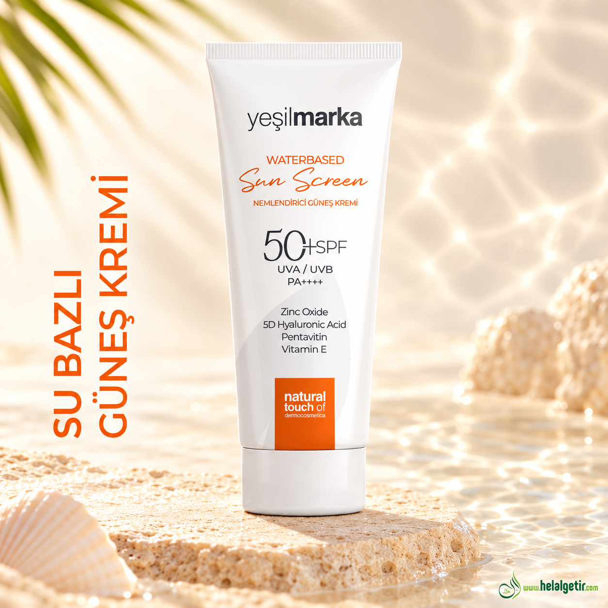 Yeşilmarka Su Bazlı Nemlendirici Güneş Kremi 50 Faktör (SPF) 50 ml