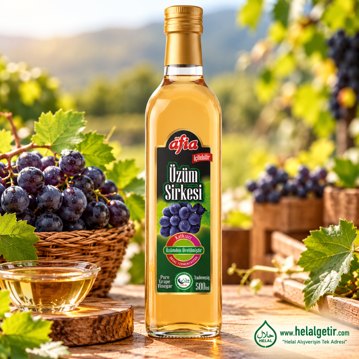 Afia Üzüm Sirkesi 500ml