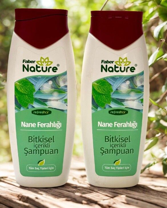 Faber Naturex Nane Ferahlığı Saç Şampuanı 400ml*2li Set
