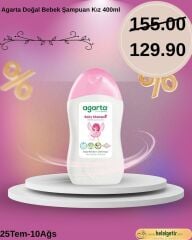Agarta Doğal Bebek Şampuan Kız 400ml