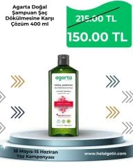 Agarta Doğal Şampuan Şaç Dökülmesine Karşı Çözüm 400 ml