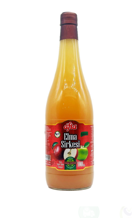 Afia Elma Sirkesi Cam Şişe 1 Lt