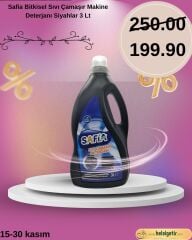 Safia Bitkisel Sıvı Çamaşır Makine Deterjanı Siyahlar 3 Lt