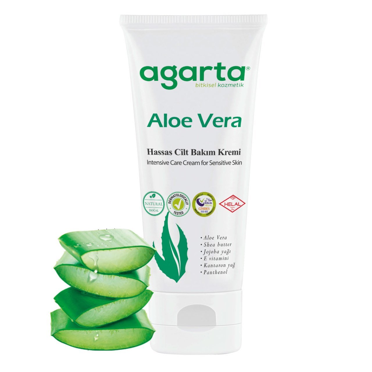 Agarta  Doğal Aloe Vera Nemlendirici Cilt Kremi 75 ml