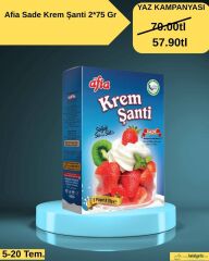 Afia Krem Şanti Sade (2*75gr)