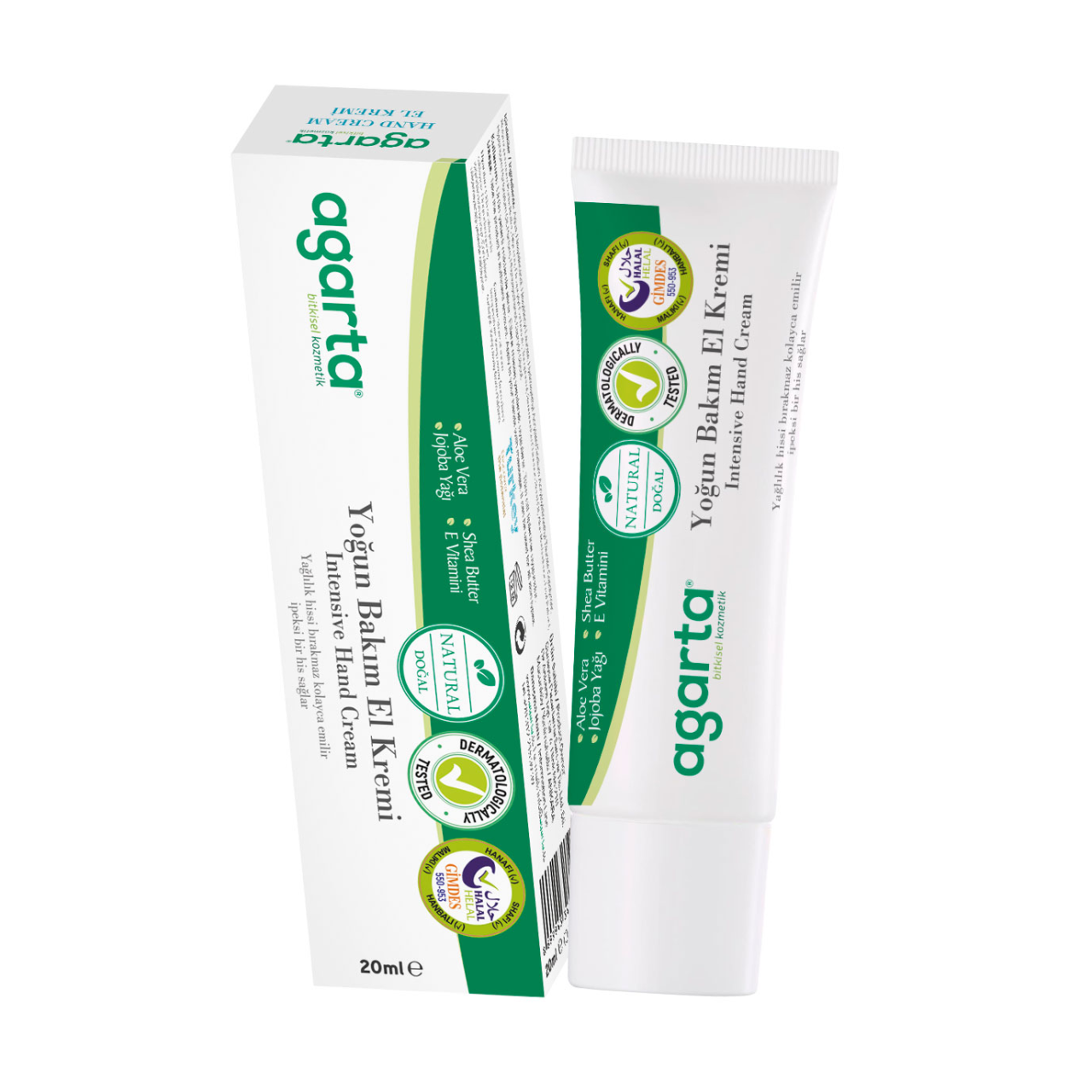 Agarta Doğal Yoğun Bakım El kremi 20ml