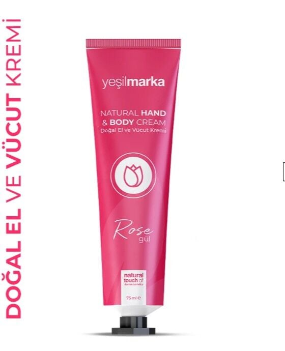 Yeşilmarka Doğal El ve Vücut Kremi Gül 75ml