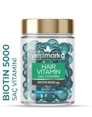 Yeşilmarka Saç Vitamini - Biotin & Kafein (30 Kapsül) 15 ml