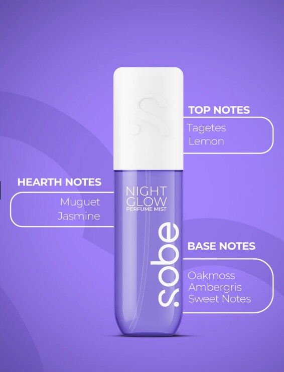 Sobe Parfüm Mist – Night Glow | Zarif ve Büyüleyici Bir Çiçek Bahçesi 100 ml