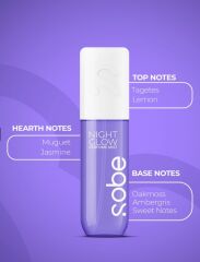 Sobe Parfüm Mist – Night Glow | Zarif ve Büyüleyici Bir Çiçek Bahçesi 100 ml