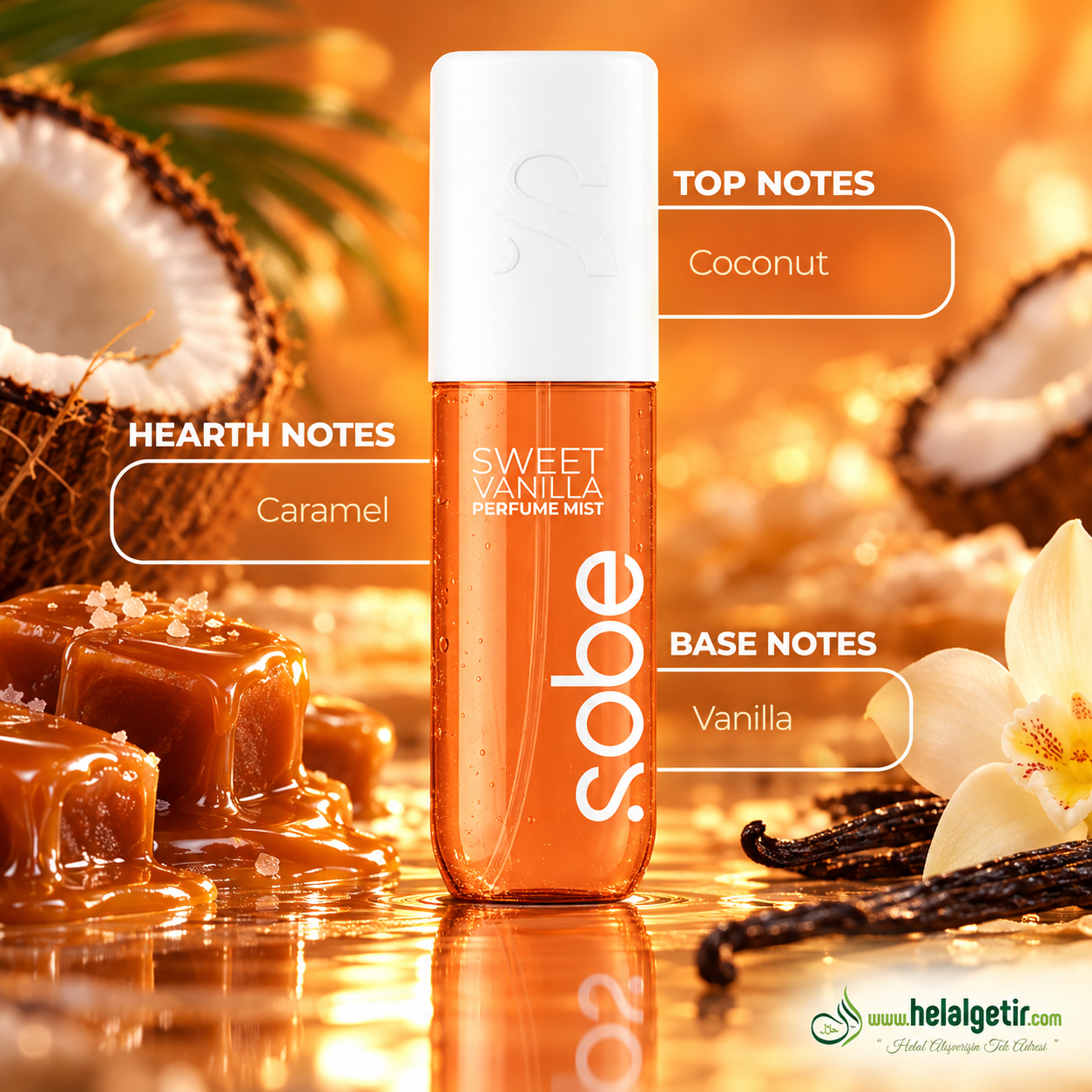 Sobe Parfüm Mist - Sweet Vanilla | Huzurun ve Egzotizmin Buluştuğu Nokta 100 ml
