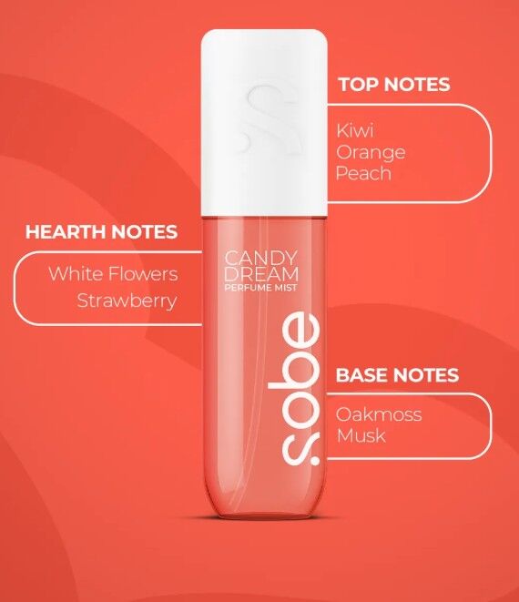 Sobe Parfüm Mist - Candy Dream | Doğal Tazelik ve Zarafetin Buluşması 100 ml