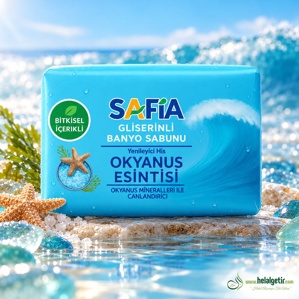 Safia Gliserinli Okyanus Esintisi Banyo Sabunu 150 Gr