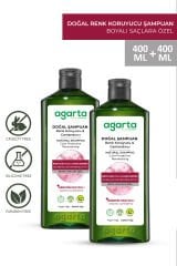 Agarta 2 Adet Boyalı Saçlar Için Renk Koruyucu Ve Canlandırıcı Şampuan 400ml+400ml