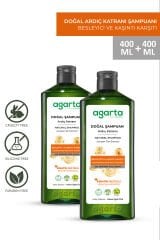 Agarta 2 Adet Doğal Ardıç Katranı Ve Keratin Saç Egzaması Şampuan 400ml+400ml