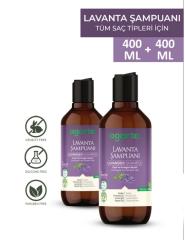 Agarta Doğal 2 Adet Lavanta Özlü Keratin Şampuanı 400ml+400ml