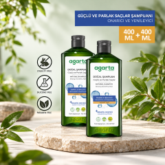 Agarta 2 Adet Güçlü ve Parlak Bakım Şampuanı 400ml+400ml
