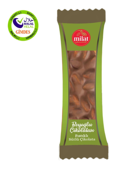 Milat Beyoğlu Çikolatası Fıstıklı 24 g