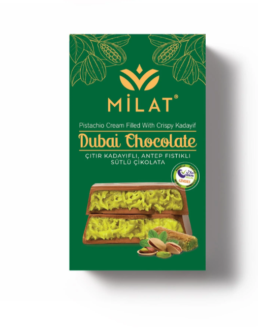 Milat Meşhur Antep Fıstıklı Dubai Çikolatası 60 g