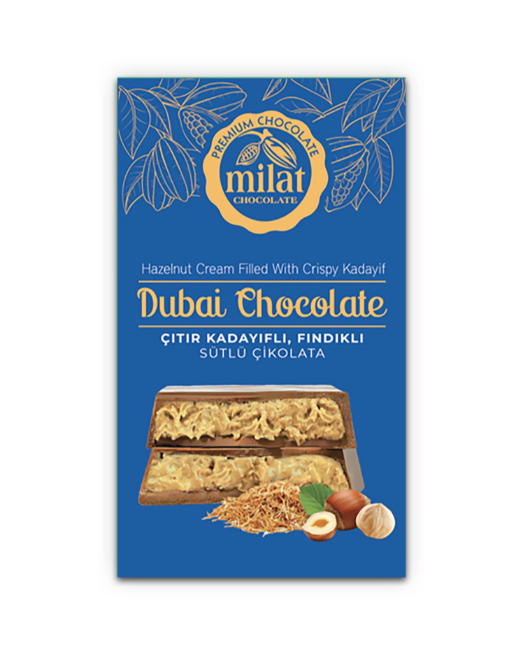Milat Meşhur Dubai Çikolatası Fındıklı 60 g