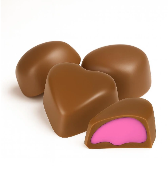 Milat Ahududu Dolgulu Sargılı Kalp Çikolata 250 g