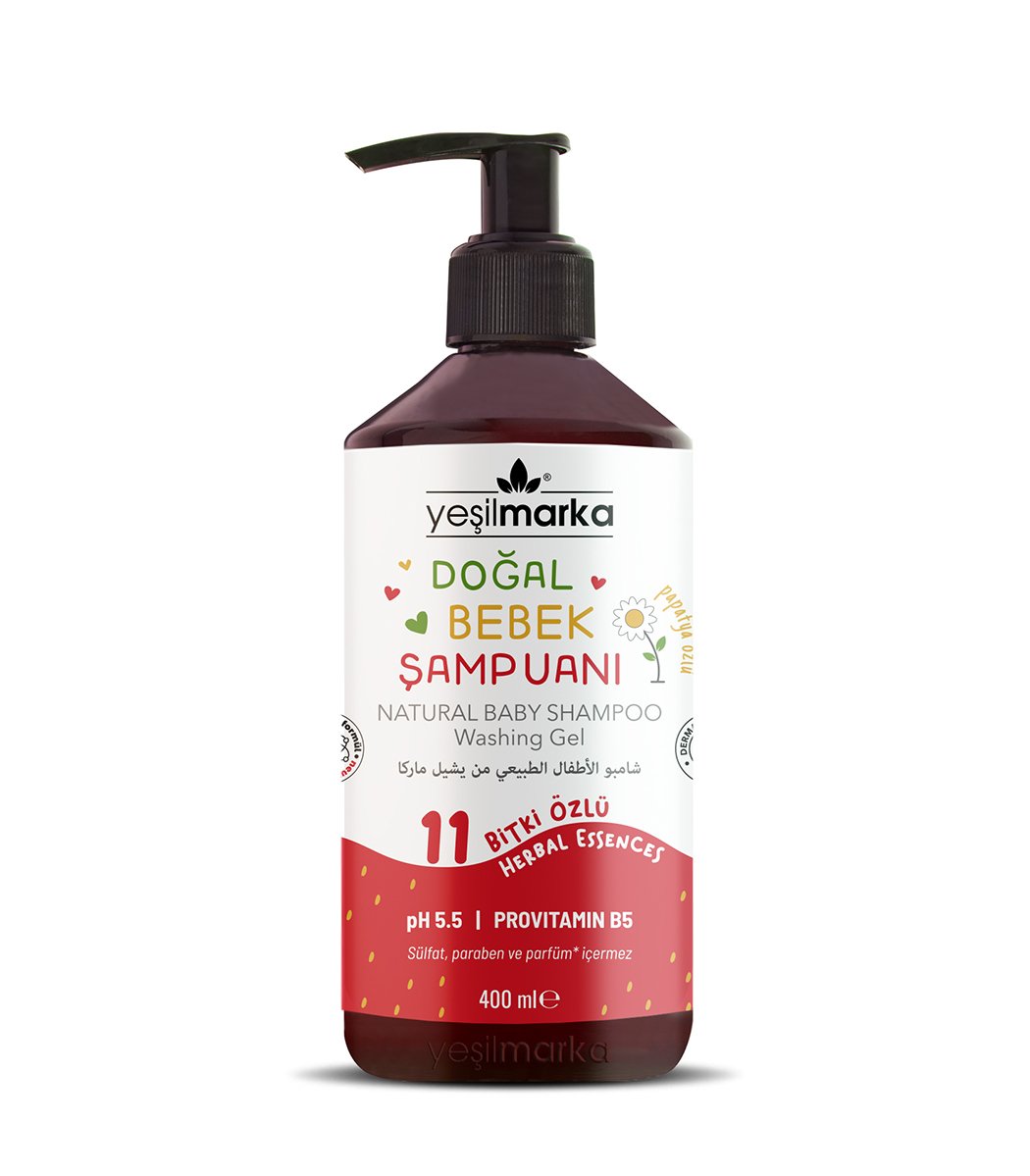 Yeşilmarka Doğal Bebek Şampuanı – Çilek 400ml