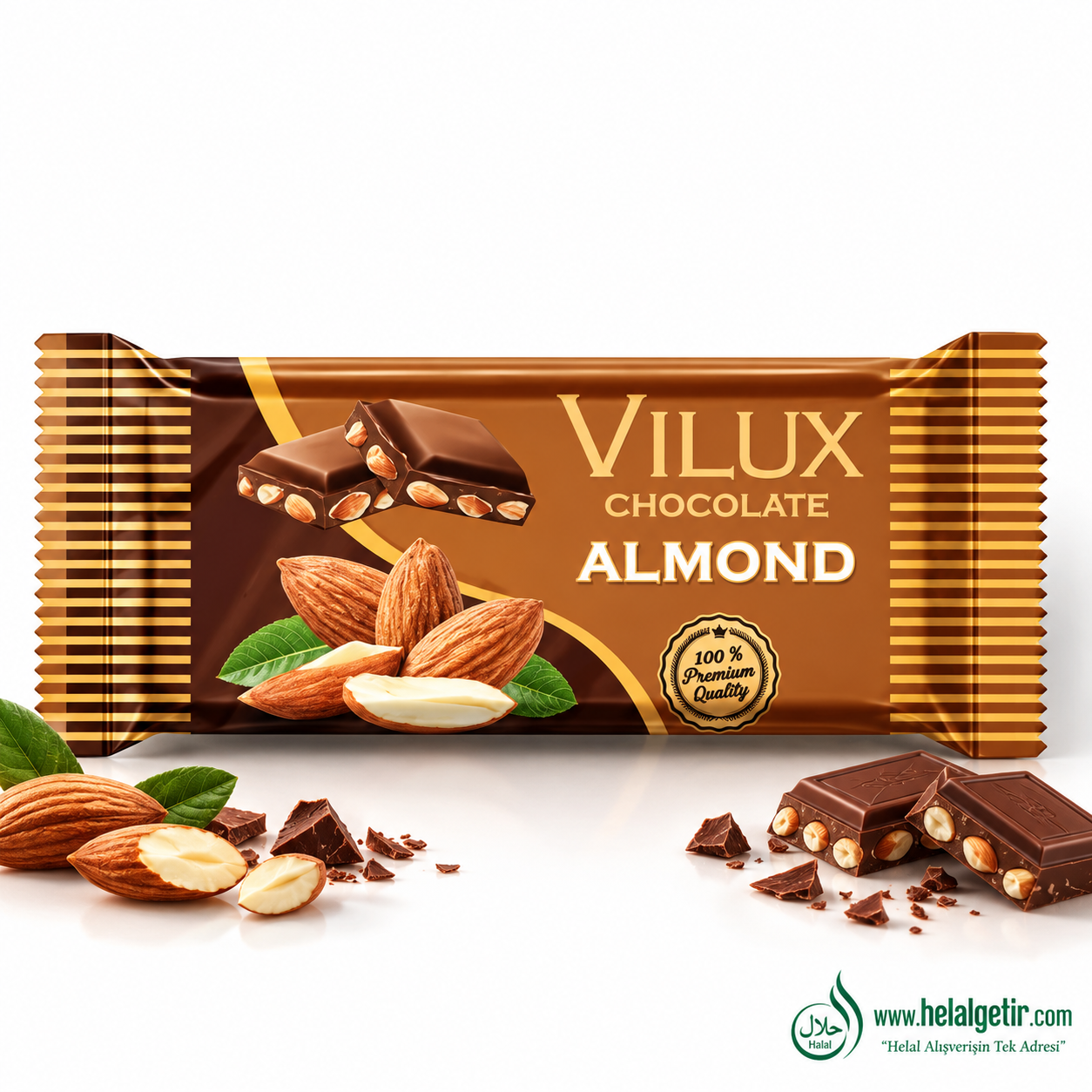 Milat Vilux Bademli Tablet Çikolata 70 g