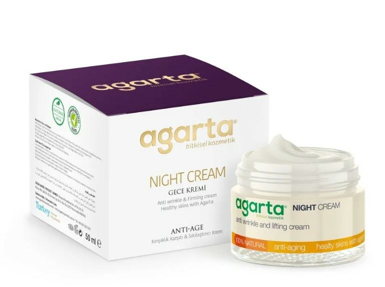 Agarta Doğal Yaşlanma Karşıtı Antı Agıng Gece Bakım Kremi 50 ml