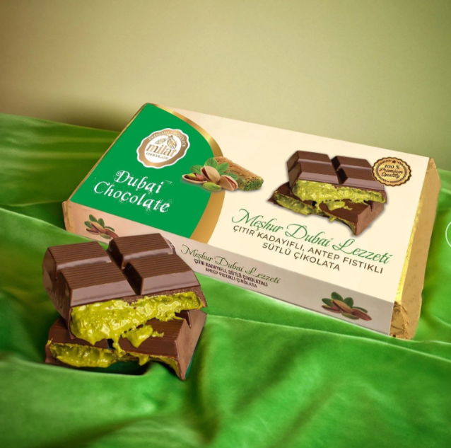 Milat Tel Kadayıflı Antep Fıstıklı Dubai Çikolatası 185 g