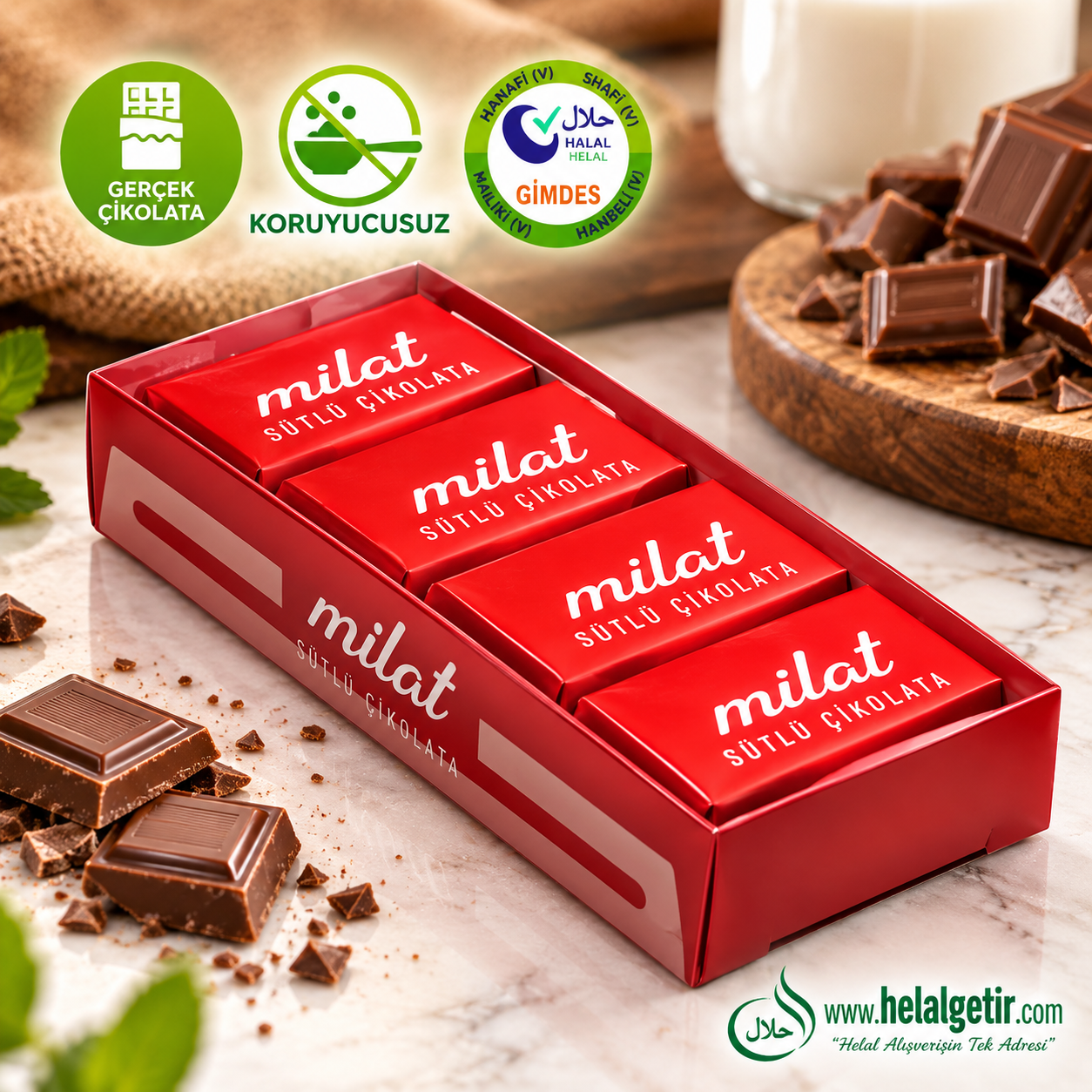 Milat Napoliten Sütlü Çikolata 36 g
