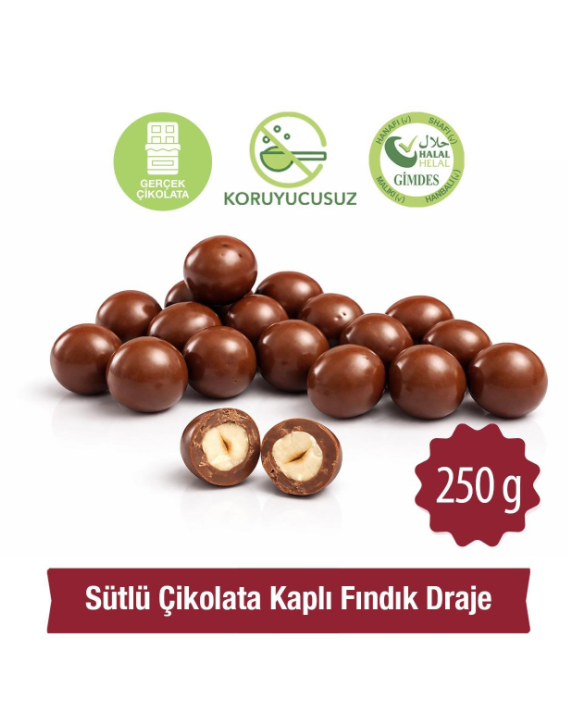 Milat Sütlü Çikolata Kaplı Fındık Draje 250 g