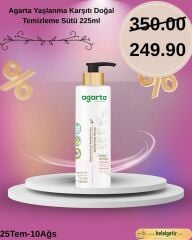 Agarta Yaşlanma Karşıtı Doğal Temizleme Sütü 225ml