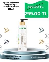 Agarta Yaşlanma Karşıtı Doğal Temizleme Sütü 225ml